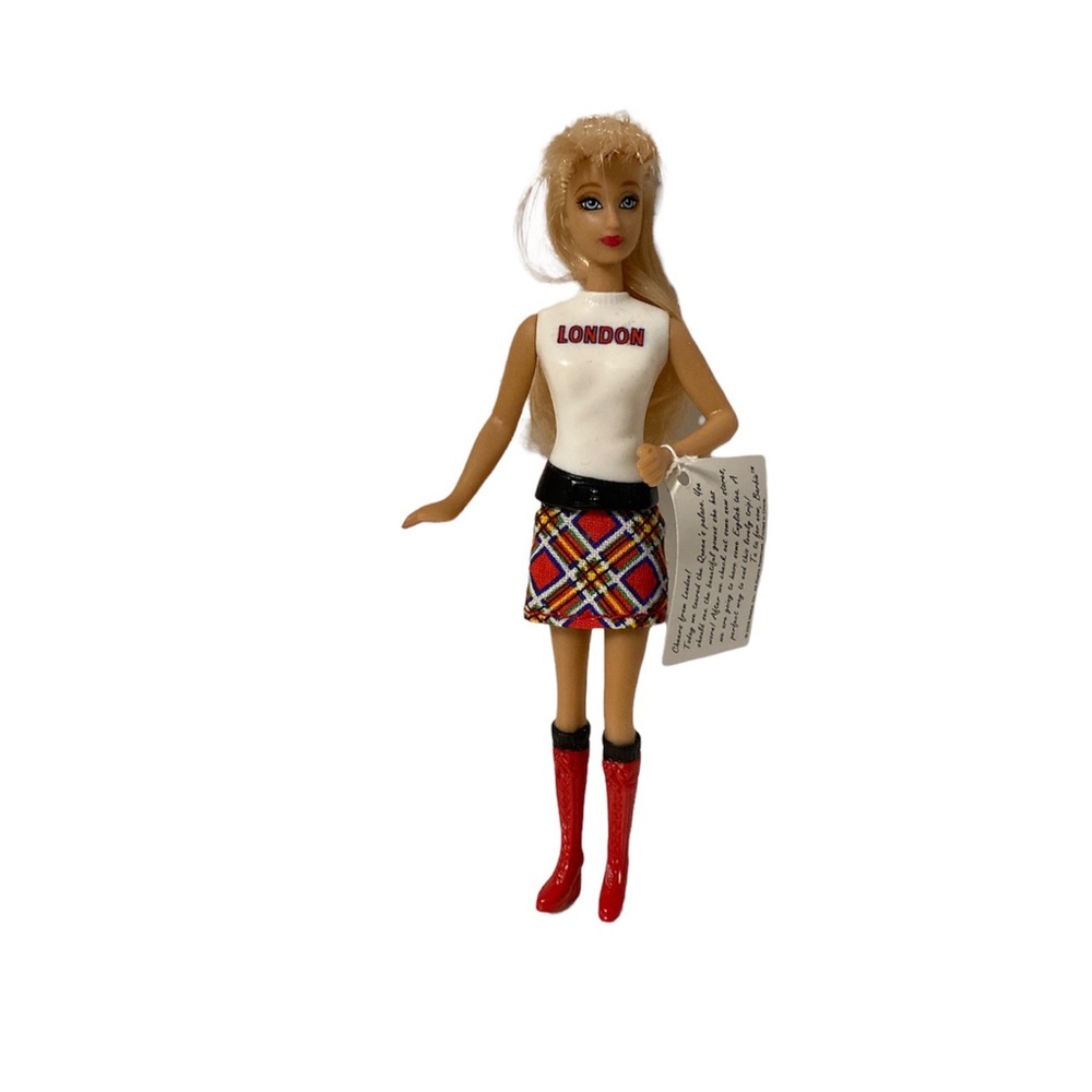 McDonald’s Happy Meal Toy London Barbie Doll #5 2008 Mattel Brushable Hair 5 in